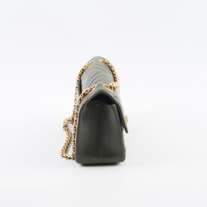 Chanel Mini 2.55 Chevron Reissue Khaki Green Microchipped - photo 2