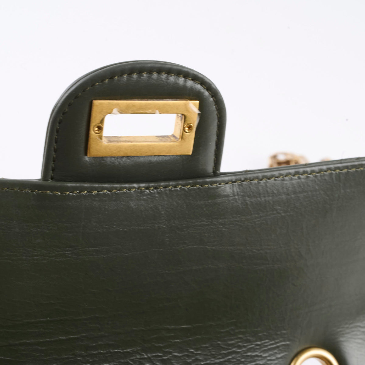 Chanel Mini 2.55 Chevron Reissue Khaki Green Microchipped - photo 7