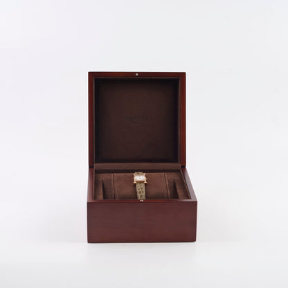 Hermes Heure H 21mm Mini Model Watch Rose Gold with Diamonds (Alligator Strap - Gris Elephant Grey) - photo 2