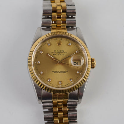 Rolex Two Toned Diamonds Datejust 36MM Watch - photo 2