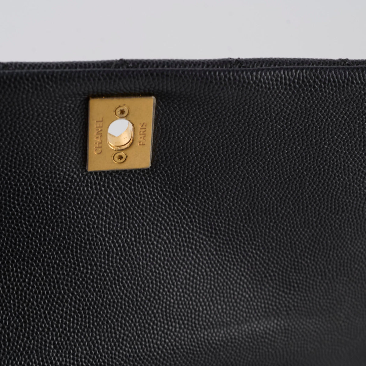 Chanel Caviar Small Coco Handle with Lizard Top Handle Black - photo 9