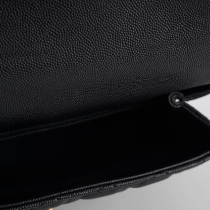 Chanel Caviar Small Coco Handle with Lizard Top Handle Black - photo 6