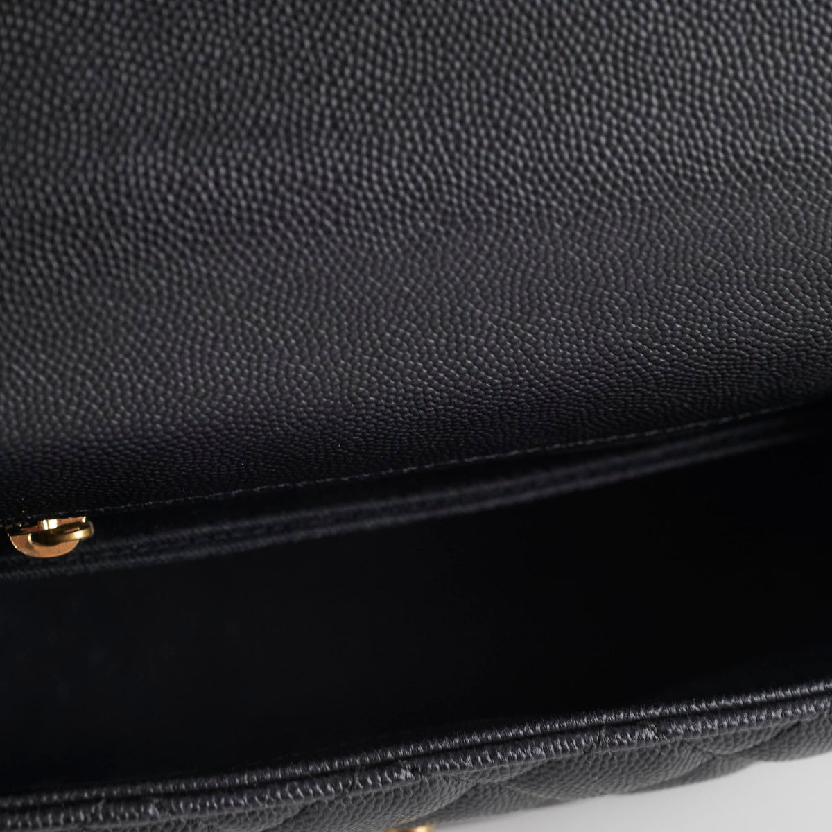 Chanel Caviar Small Coco Handle with Lizard Top Handle Black - photo 5