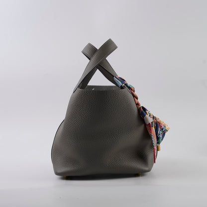 Hermes Picotin 18 Clemence Gris Meyer U Stamp - photo 3