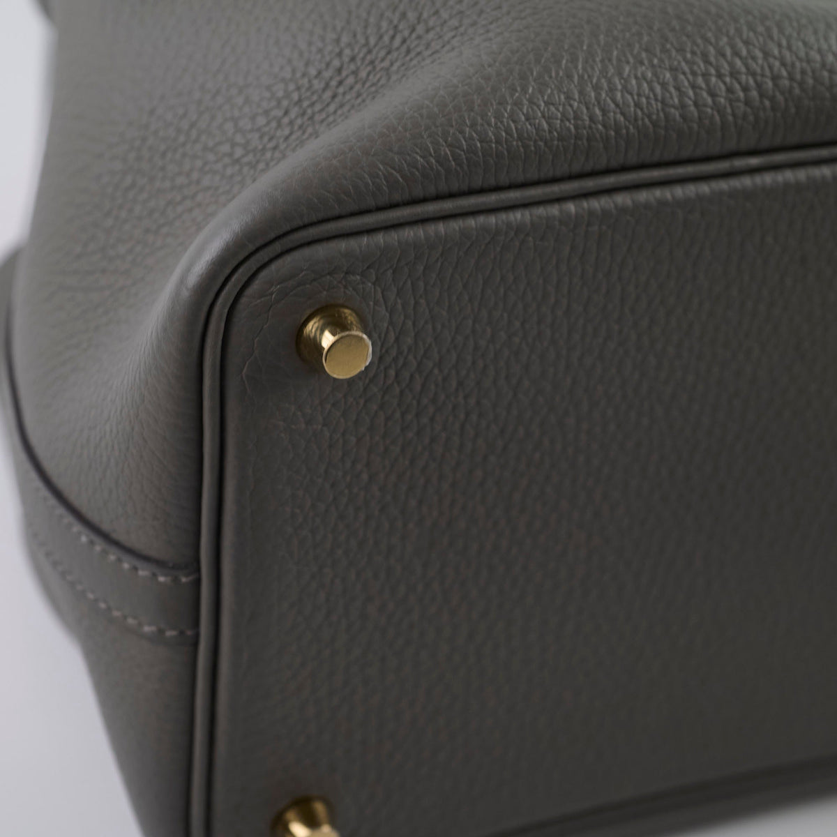 Hermes Picotin 18 Clemence Gris Meyer U Stamp - photo 8