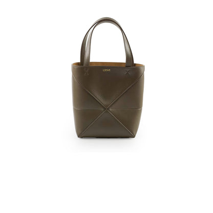 Loewe Mini Puzzle Fold Tote Dark Khaki - photo 1