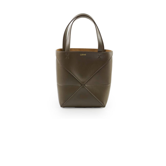 Loewe Mini Puzzle Fold Tote Dark Khaki - photo 1