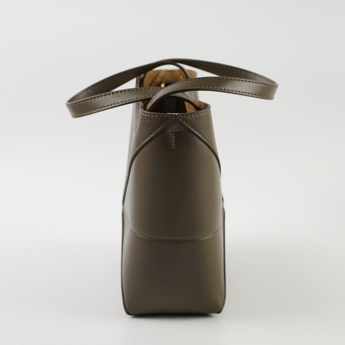 Loewe Mini Puzzle Fold Tote Dark Khaki - photo 3
