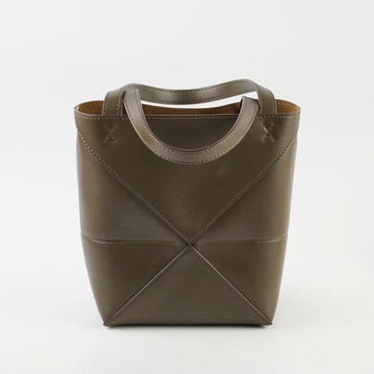 Loewe Mini Puzzle Fold Tote Dark Khaki - photo 2
