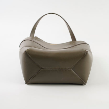 Loewe Mini Puzzle Fold Tote Dark Khaki - photo 4