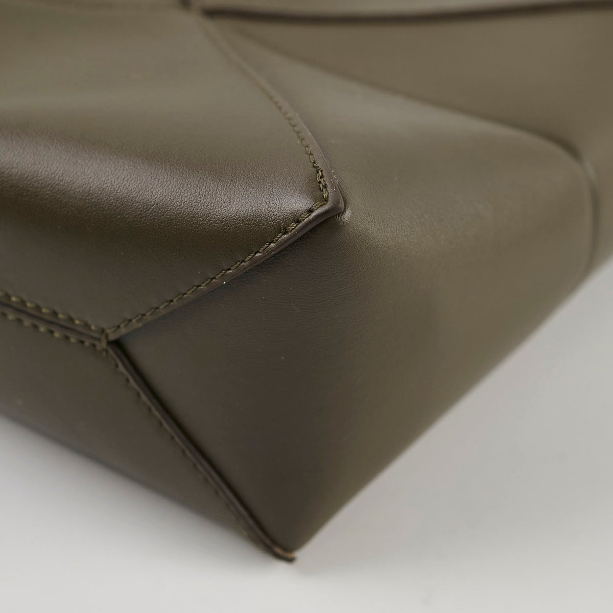 Loewe Mini Puzzle Fold Tote Dark Khaki - photo 8