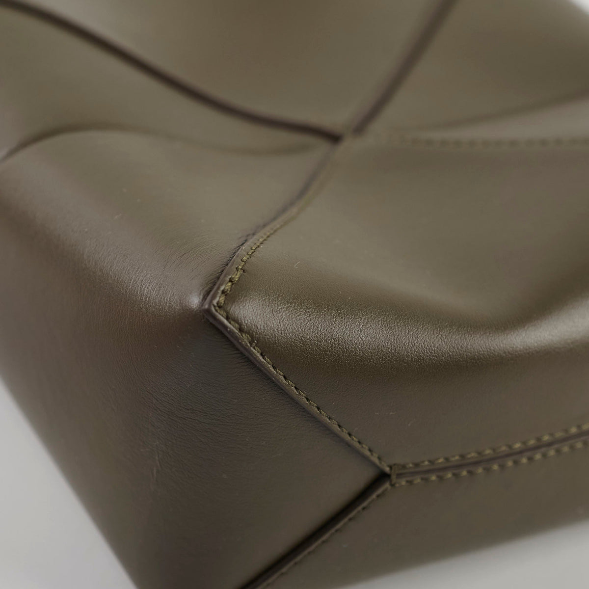 Loewe Mini Puzzle Fold Tote Dark Khaki - photo 7