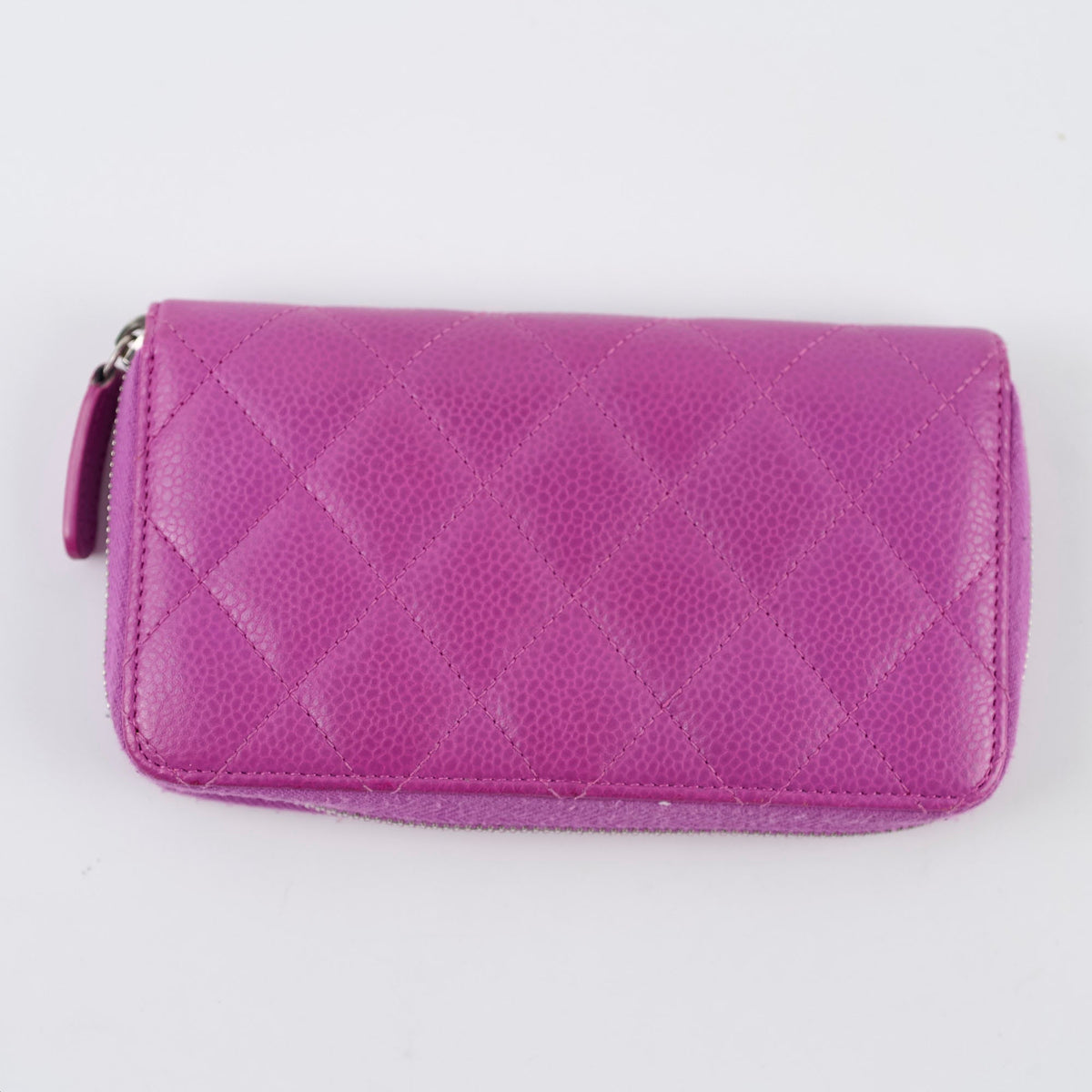 Chanel CC Wallet Purple Caviar - photo 2