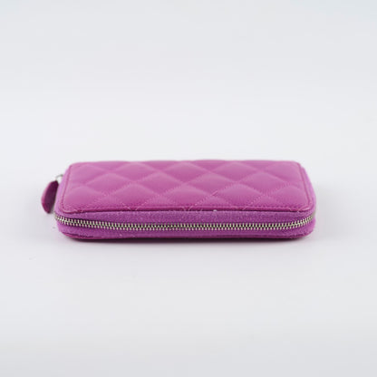 Chanel CC Wallet Purple Caviar - photo 3