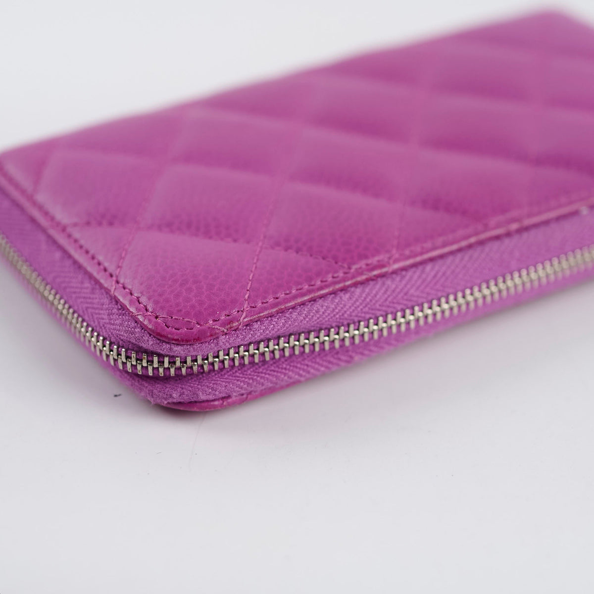 Chanel CC Wallet Purple Caviar - photo 8