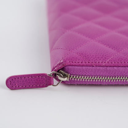 Chanel CC Wallet Purple Caviar - photo 7