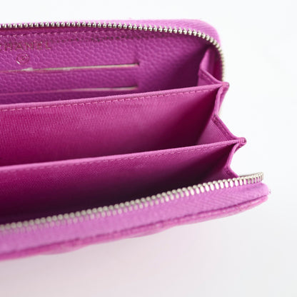 Chanel CC Wallet Purple Caviar - photo 5