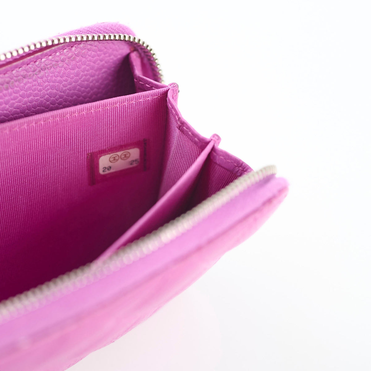 Chanel CC Wallet Purple Caviar - photo 6