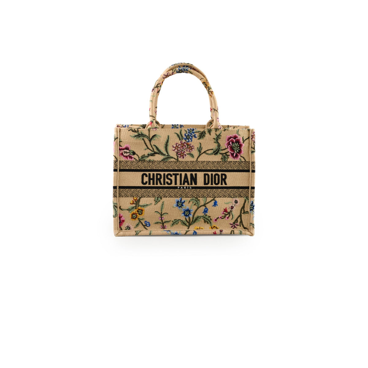 Dior Medium Book Tote Beige Floral - photo 1