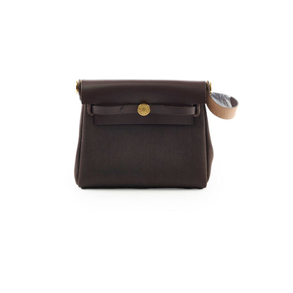 Hermes Mini Herbag Ebene/Chocolate - Stamp K - photo 1