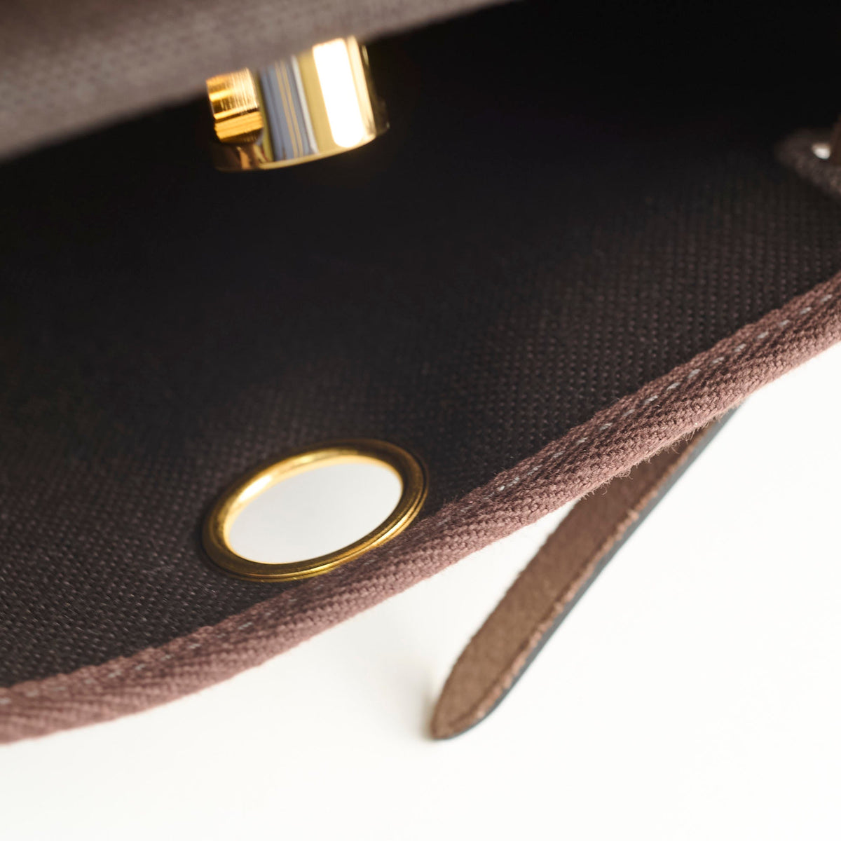 Hermes Mini Herbag Ebene/Chocolate - Stamp K - photo 4