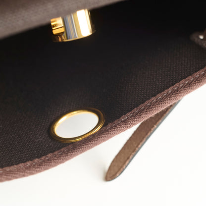 Hermes Mini Herbag Ebene/Chocolate - Stamp K - photo 4