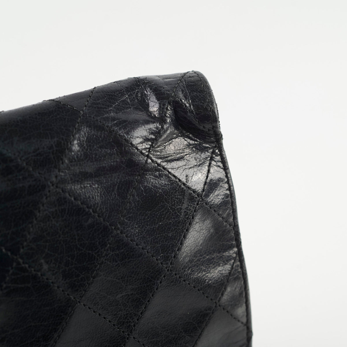 Chanel Vintage Square Flap Lambskin Black - photo 5