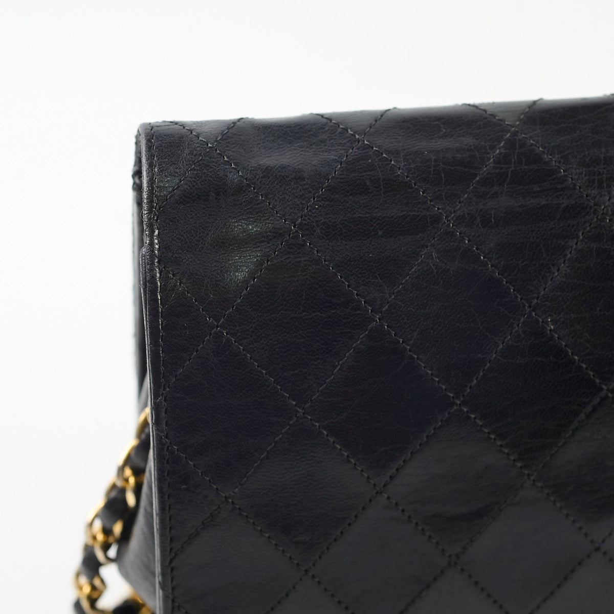 Chanel Vintage Square Flap Lambskin Black - photo 7