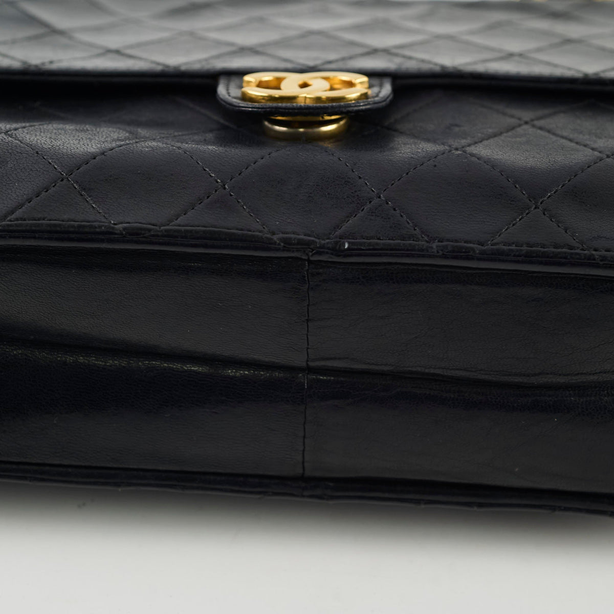 Chanel Vintage Square Flap Lambskin Black - photo 20