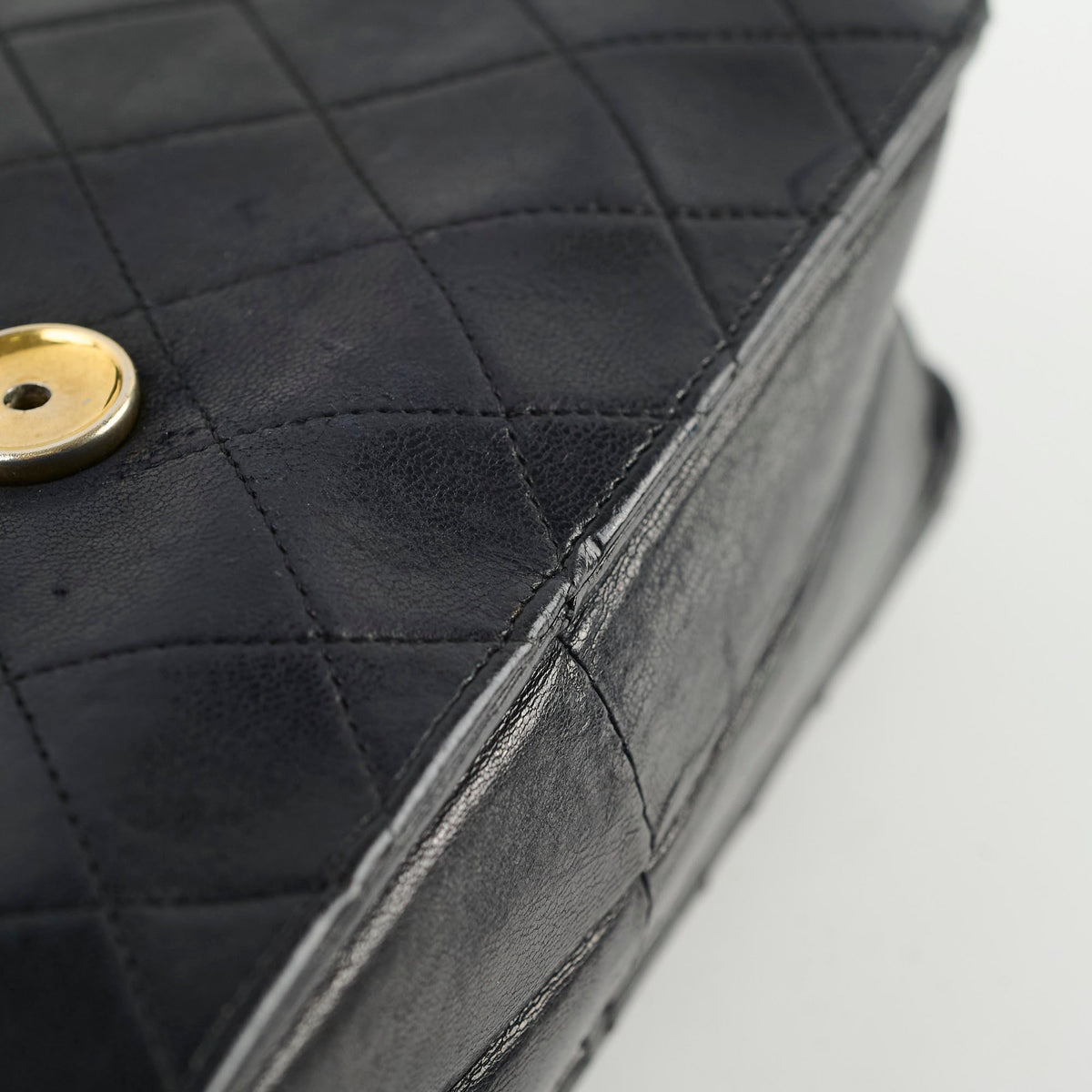 Chanel Vintage Square Flap Lambskin Black - photo 9