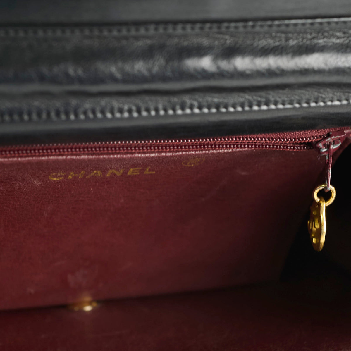 Chanel Vintage Square Flap Lambskin Black - photo 11