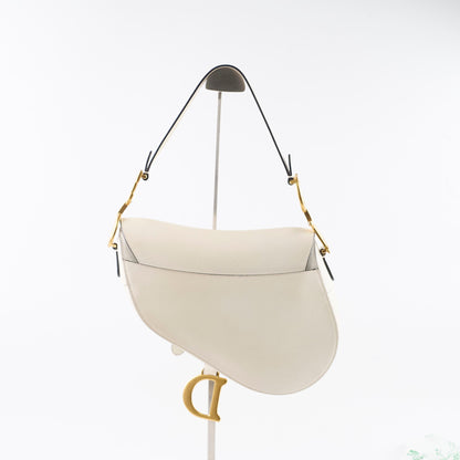 Christian Dior Medium Saddle Bag White - photo 2