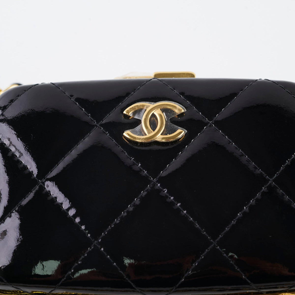 Chanel Clutch On Chain Patent Black 2021 - photo 8