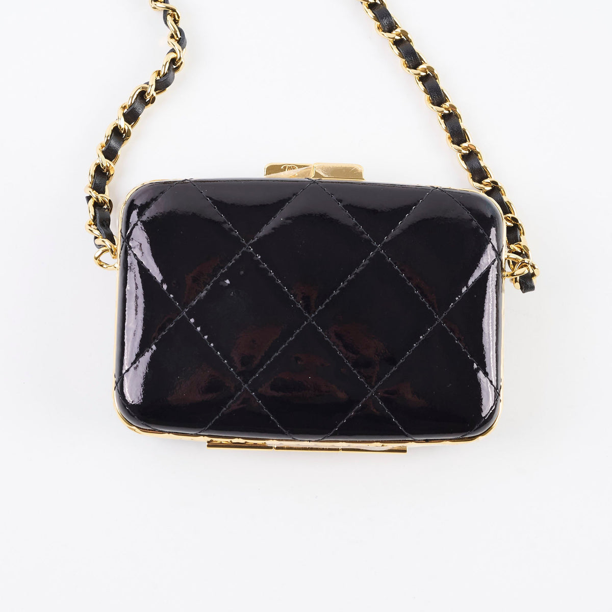 Chanel Clutch On Chain Patent Black 2021 - photo 2