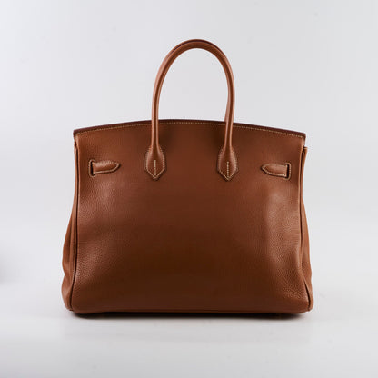 Hermes Birkin 35 Gold GHW Togo 2001 - photo 3