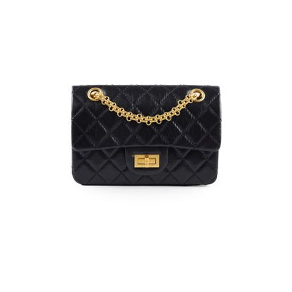 Chanel Mini Reissue Black GHW Microchipped - photo 1