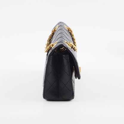 Chanel Mini Reissue Black GHW Microchipped - photo 2