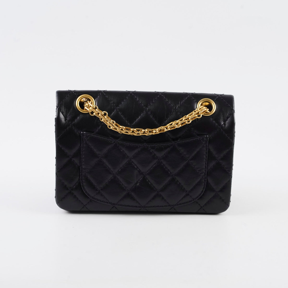 Chanel Mini Reissue Black GHW Microchipped - photo 3