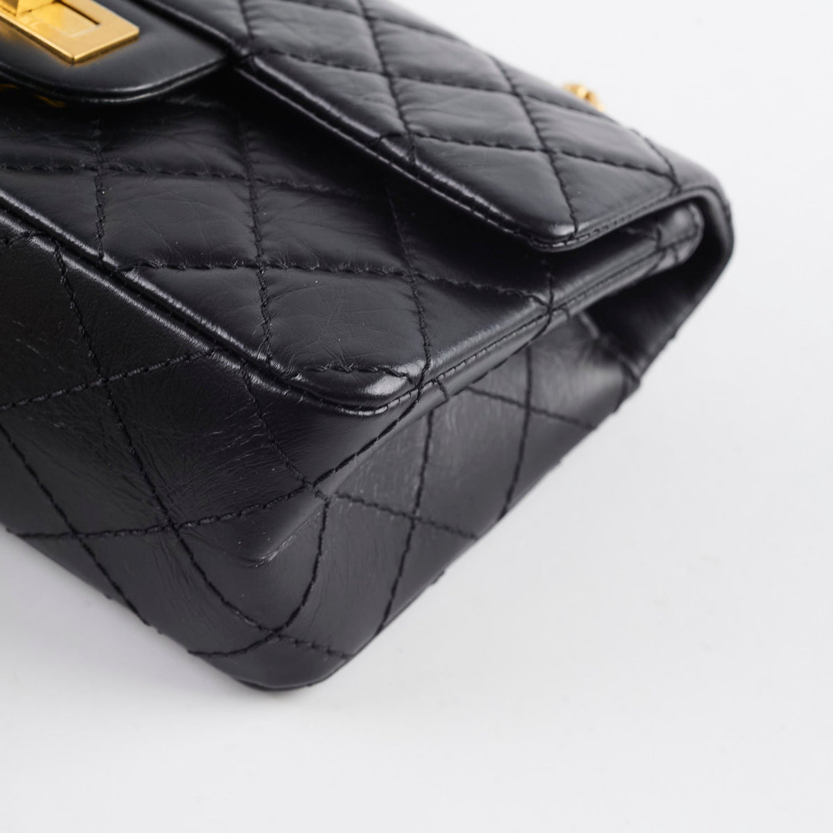 Chanel Mini Reissue Black GHW Microchipped - photo 12