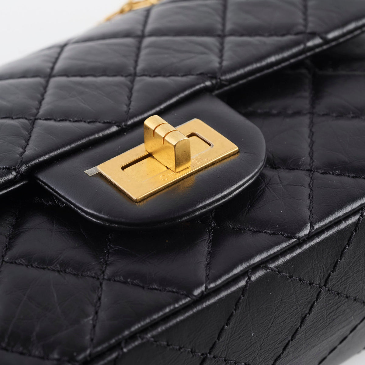 Chanel Mini Reissue Black GHW Microchipped - photo 13