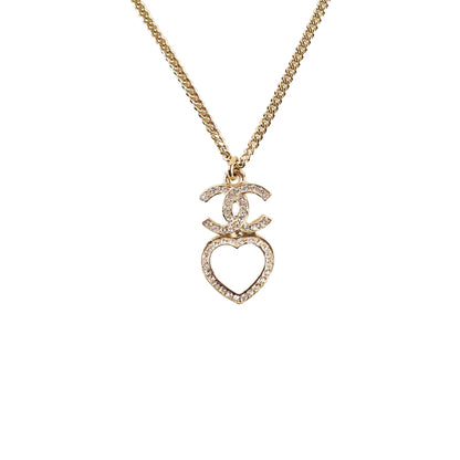 Chanel Strass Heart Necklace 2023 - photo 1
