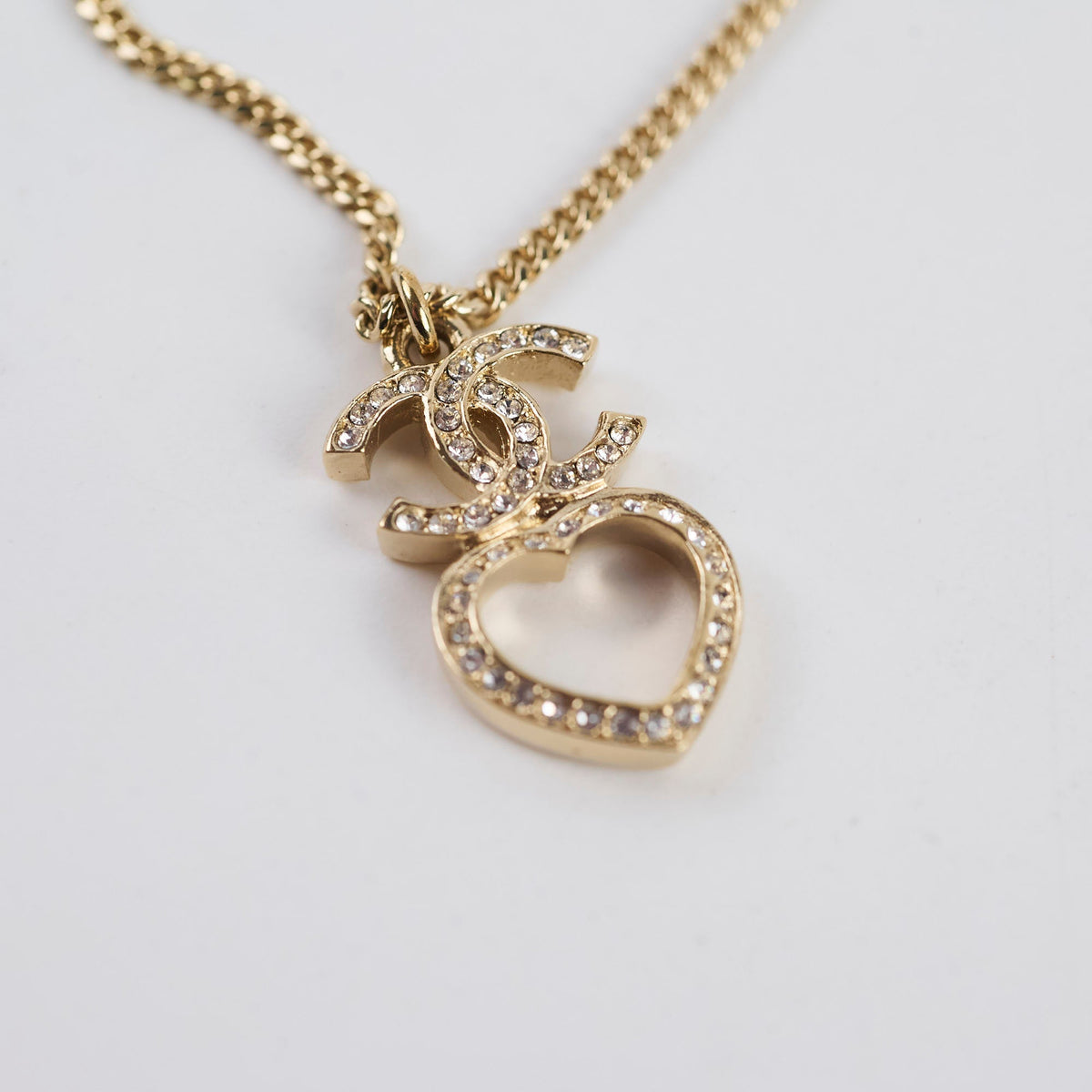 Chanel Strass Heart Necklace 2023 - photo 5