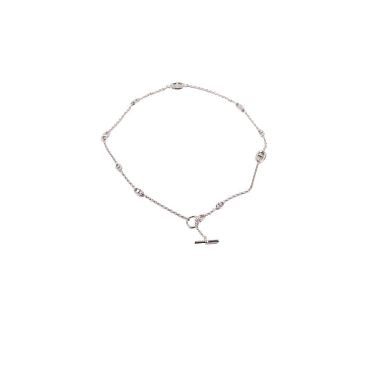 Hermes Farandole Silver Necklace 80 - photo 1