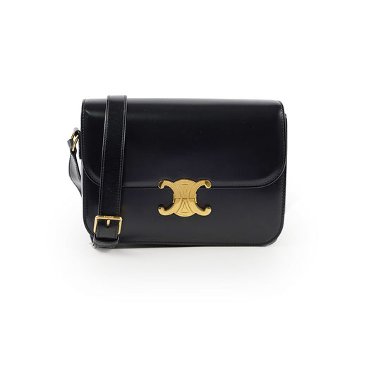 Celine Classique Medium Triomphe Bag Black - photo 1