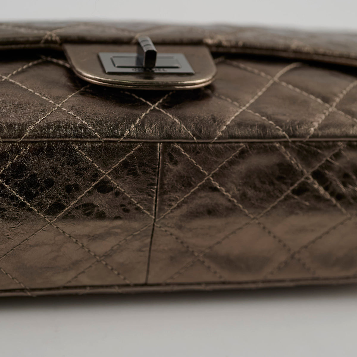 Chanel Reissue 227 Quilted Flap Bronze Serial 11 - photo 14