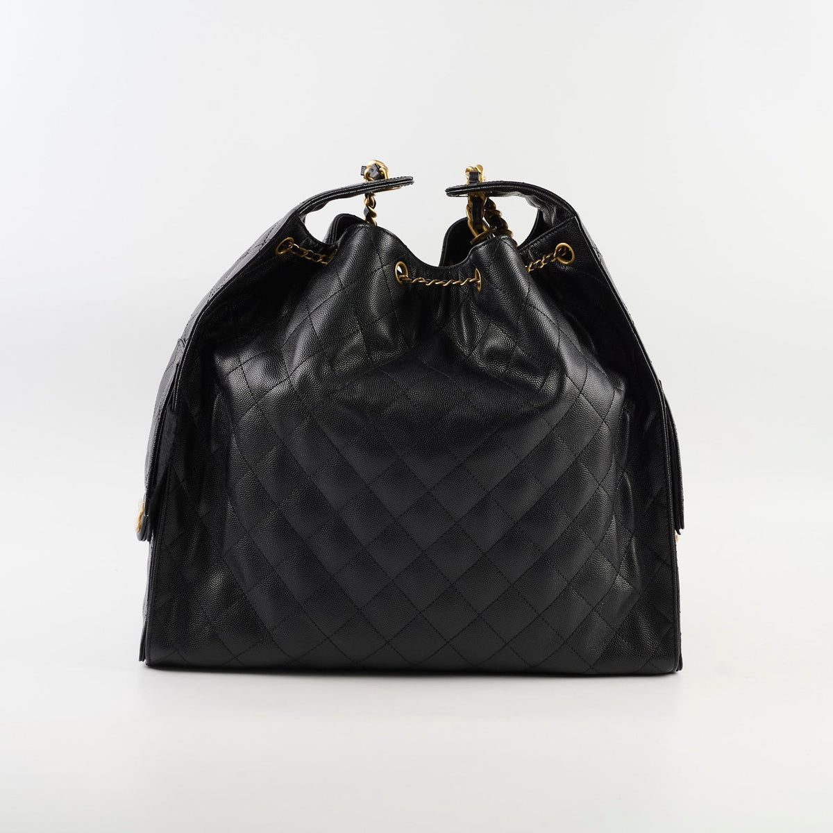 Chanel 25 Caviar Large Black Microchip - photo 2