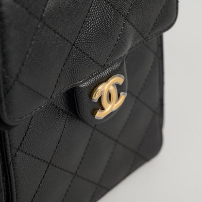 Chanel 25 Caviar Large Black Microchip - photo 9
