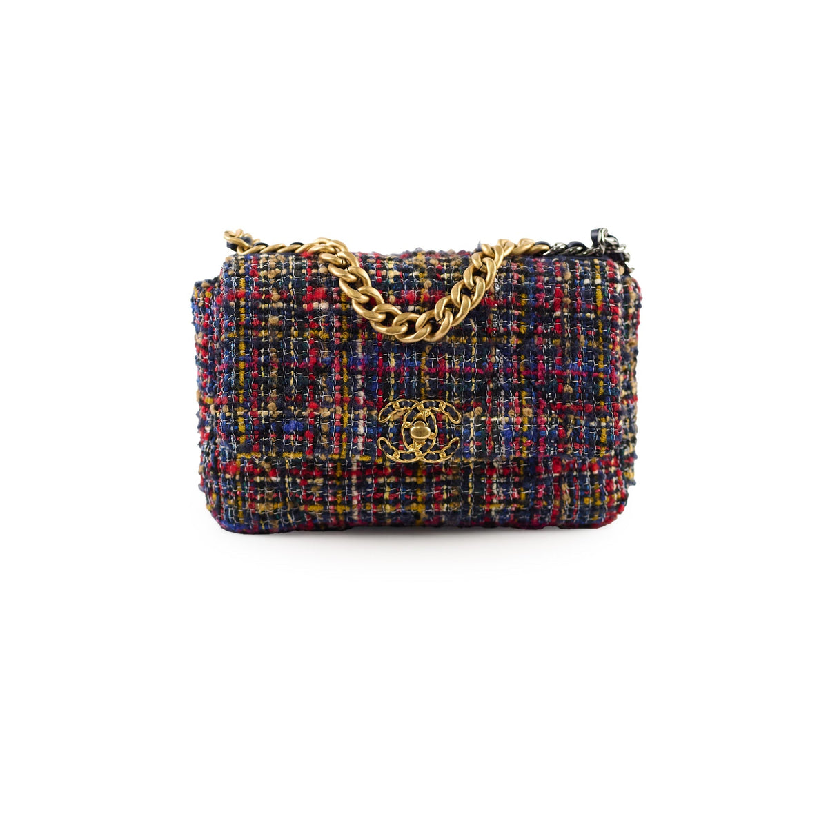 Chanel 19 Tweed Small Multicolor Microchip - photo 1