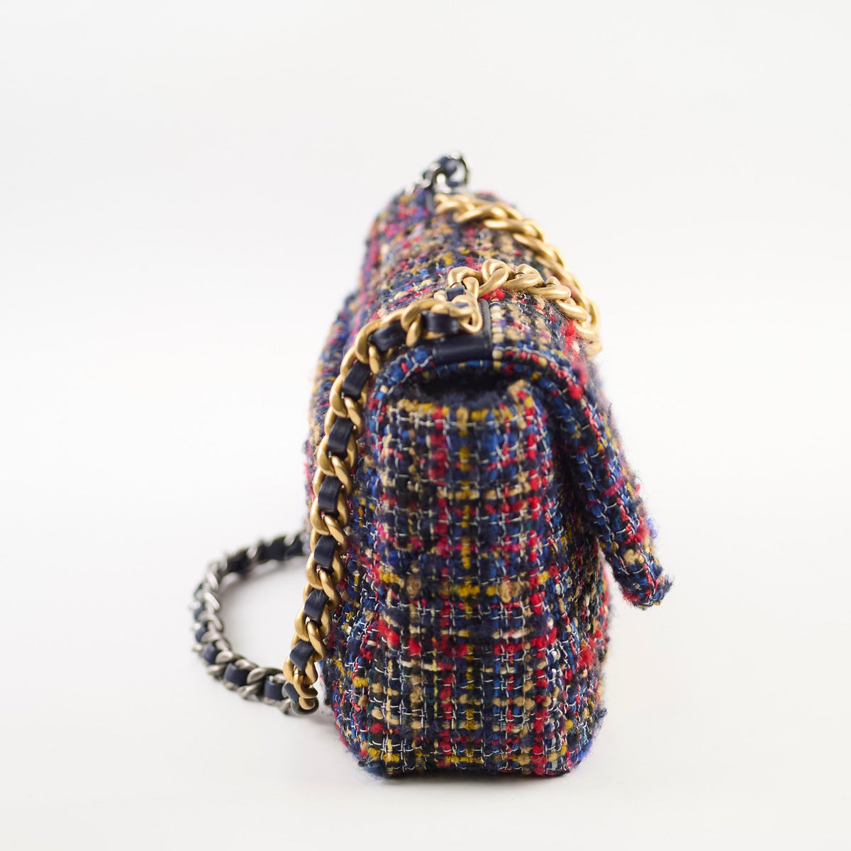 Chanel 19 Tweed Small Multicolor Microchip - photo 2