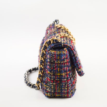 Chanel 19 Tweed Small Multicolor Microchip - photo 2